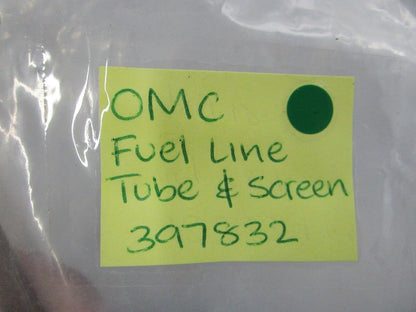 NEW OEM 397832 0397832 OMC Johnson Evinrude Fuel Line Tube & Screen 0810