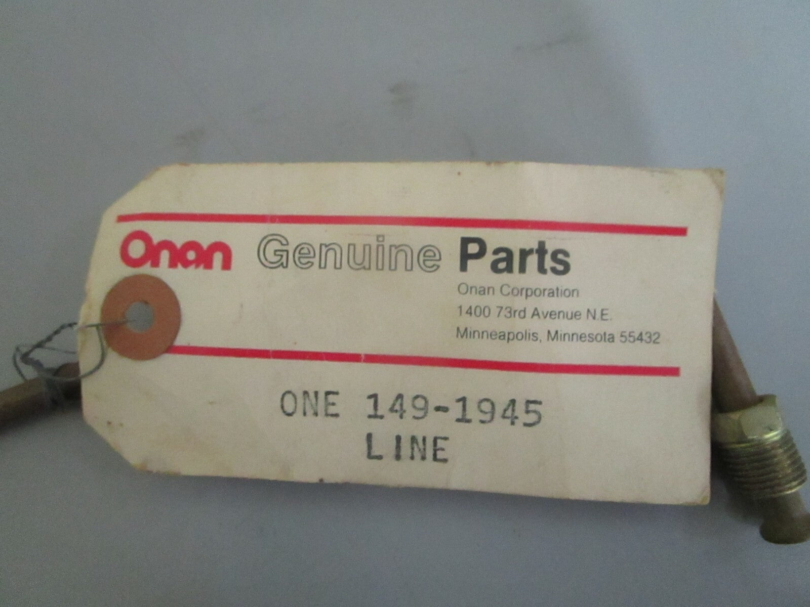 *NEW* 0820 Onan Fuel Line 149-1945