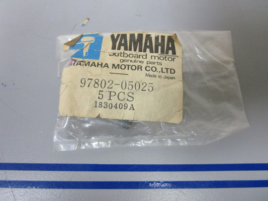 *NEW OEM* (LOT OF 5) 0810 Yamaha Screw 97802-05025