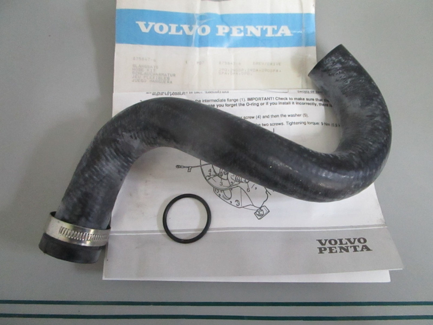NEW OEM 875847 Volvo Penta Hose Kit 0820