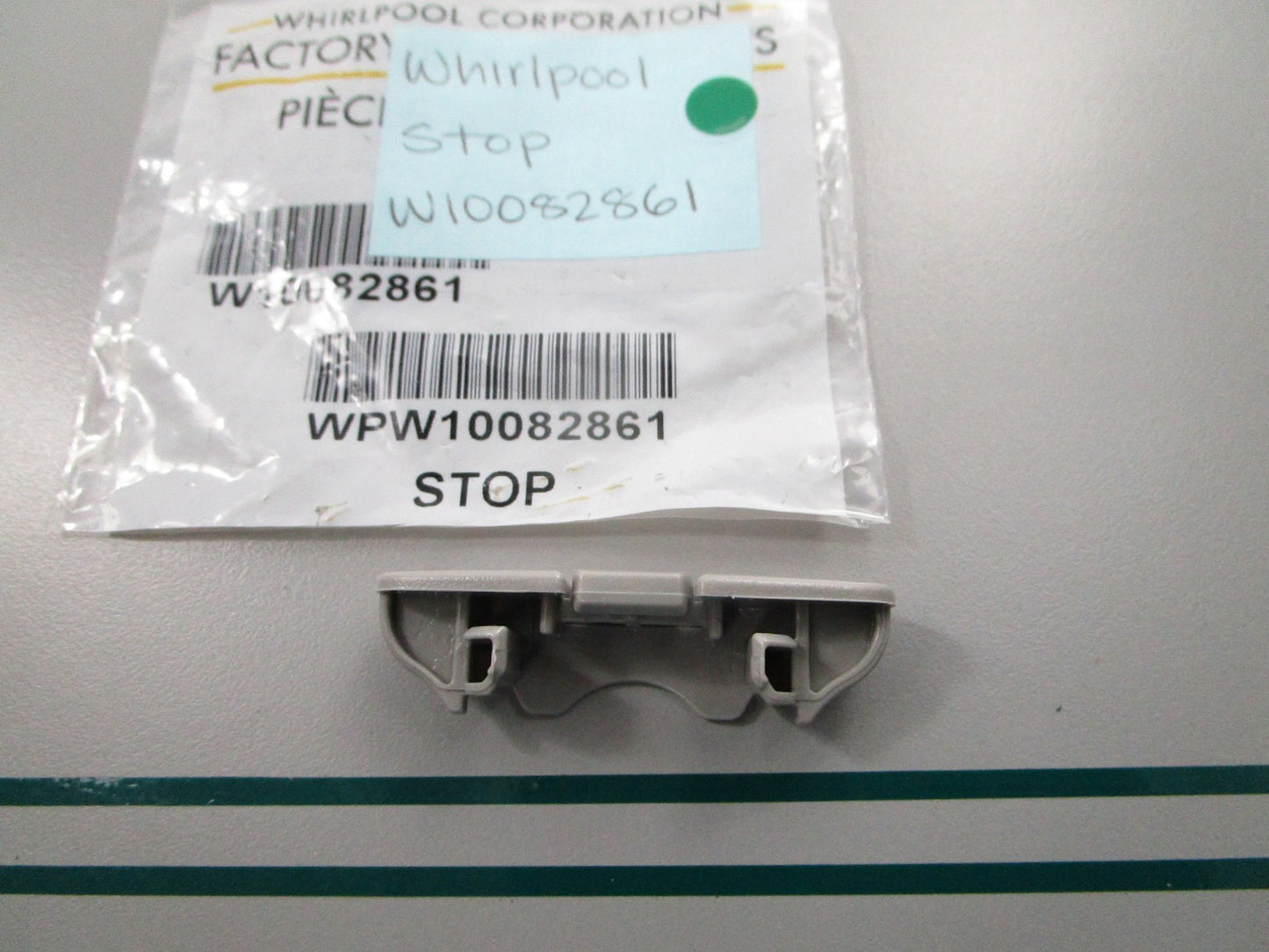NEW OEM W10082861 Whirlpool Stop 0810