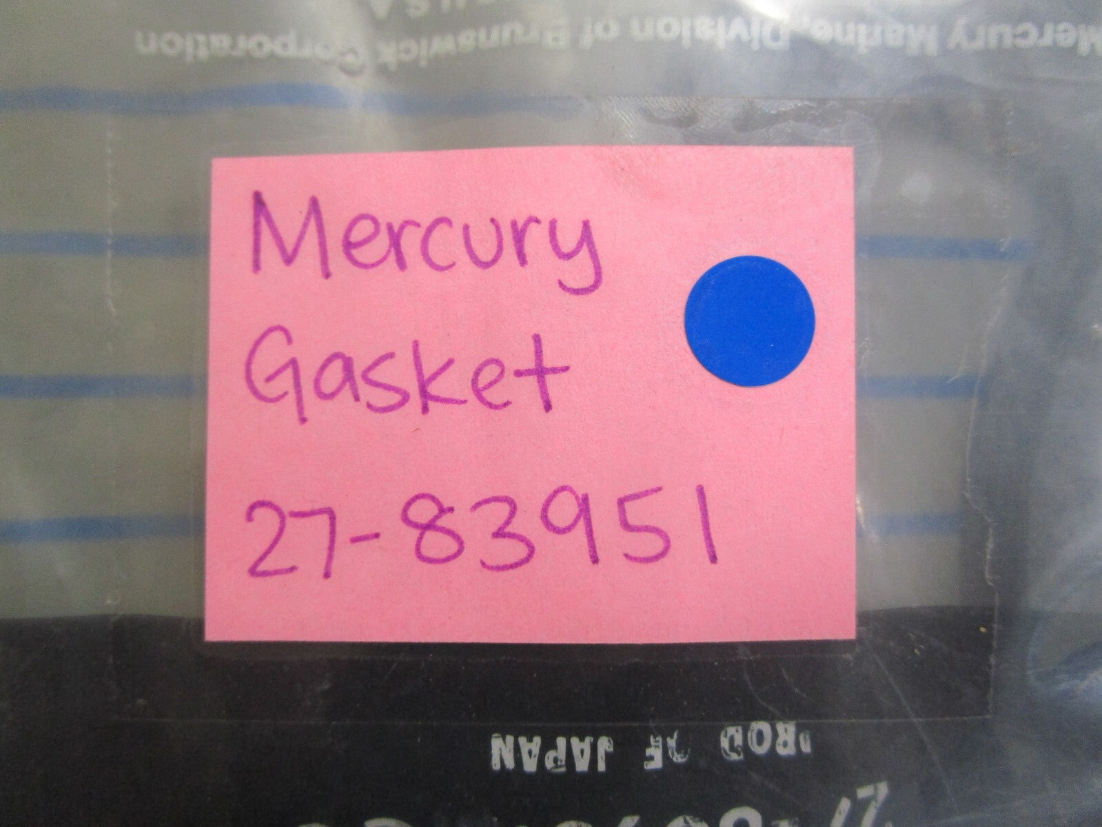 *NEW OEM* (LOT OF 5) 0820 Mercury Quicksilver Gasket 27-83951