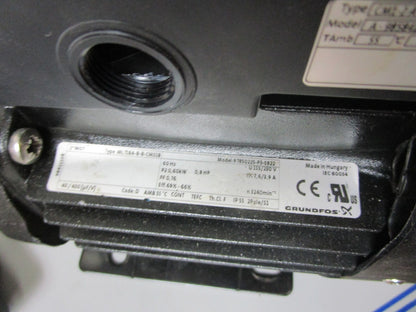 *NEW* 0720 Grundfos Multistage Centrifugal Pump 97850225 98584167