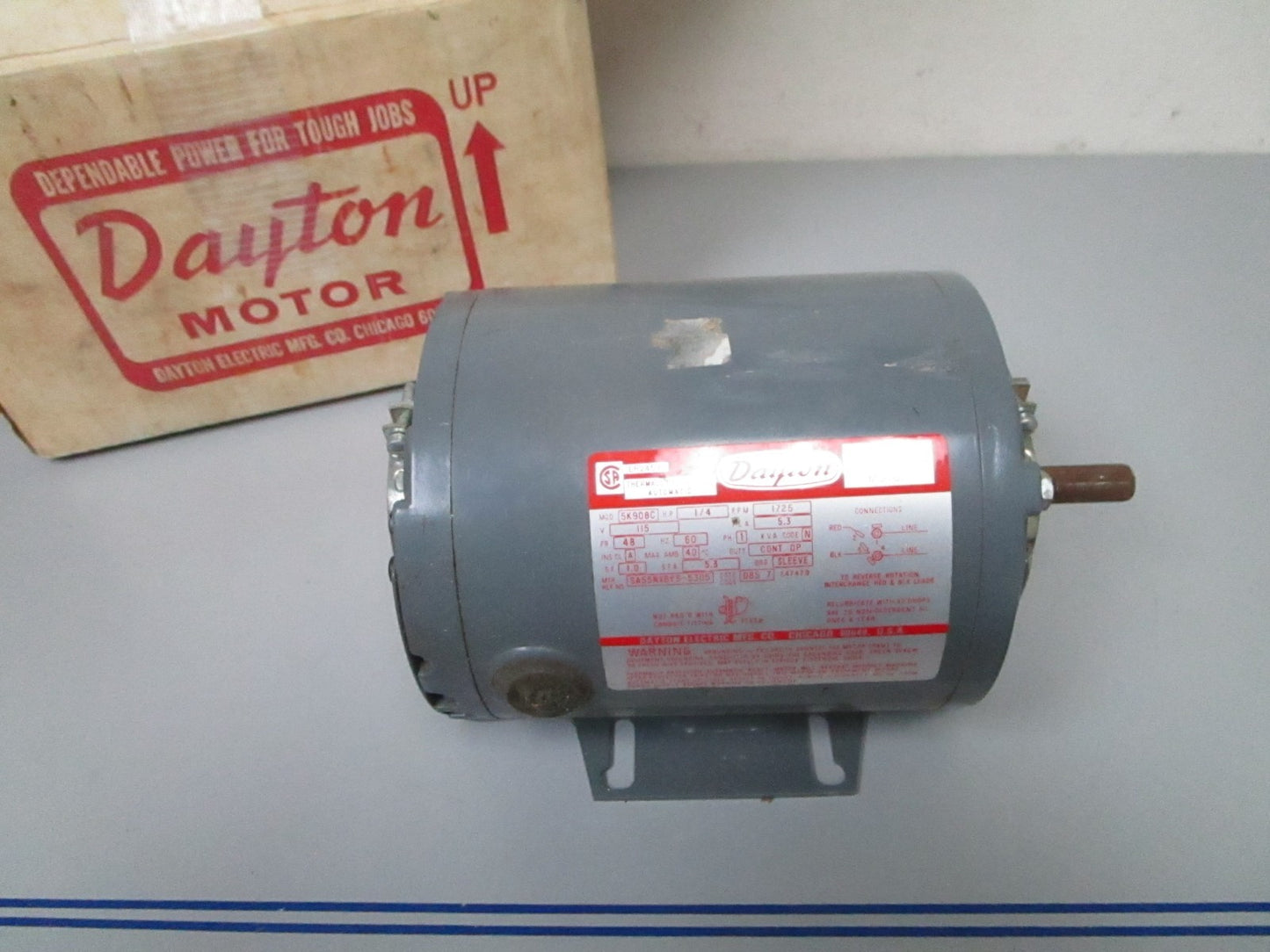 *NEW OEM* 0720 Dayton 1/4hp Blower Motor 5K908