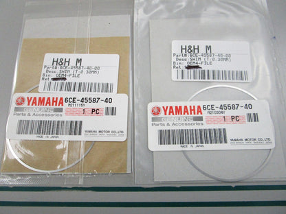 NEW OEM (LOT OF 2) 6CE-45587-40-00 Yamaha (T:0.30mm) Shim 0810