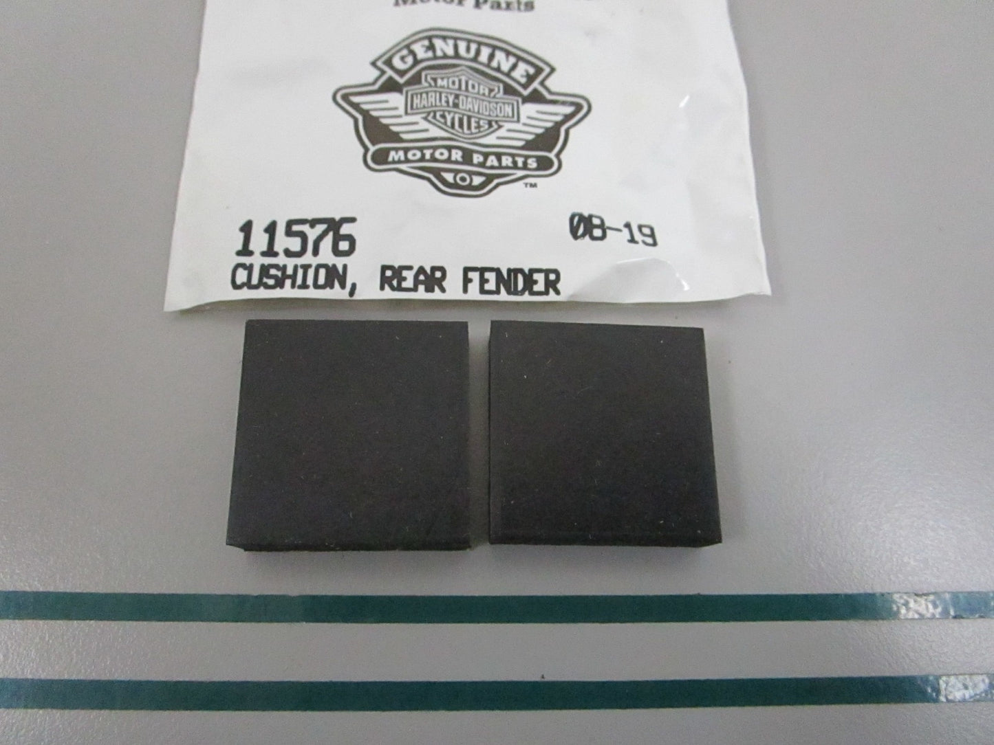 NEW OEM 11576 Harley Davidson 2 Rear Fender Cushion Set 0810