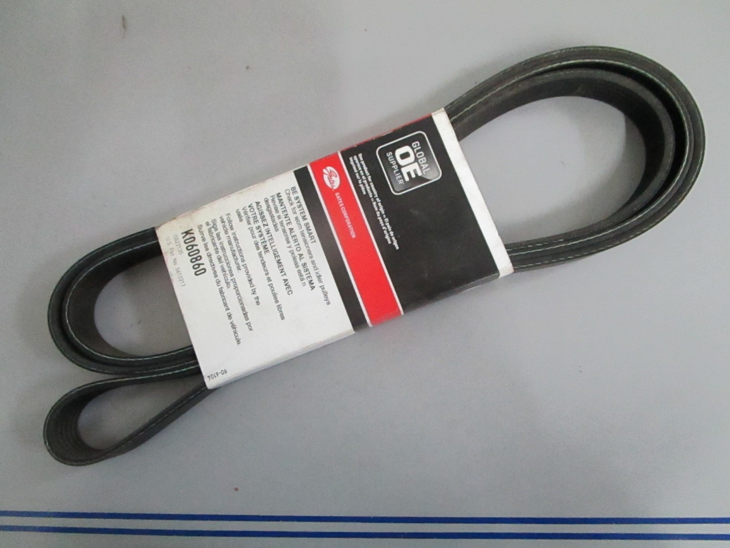 NEW K060860 Gates Century Series Micro-V Serpentine Belt 0820