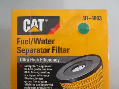 Caterpillar 1R-1803 Advanced Efficiency Fuel Water Separator Filter NEW OEM 0820