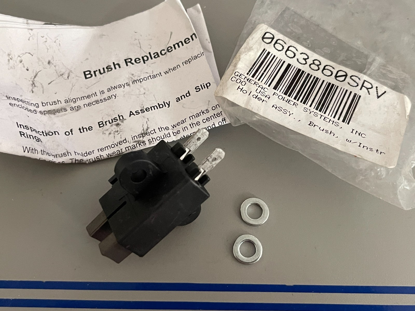 *NEW OEM* 0720 Generac Brush Holder 0663860SRV