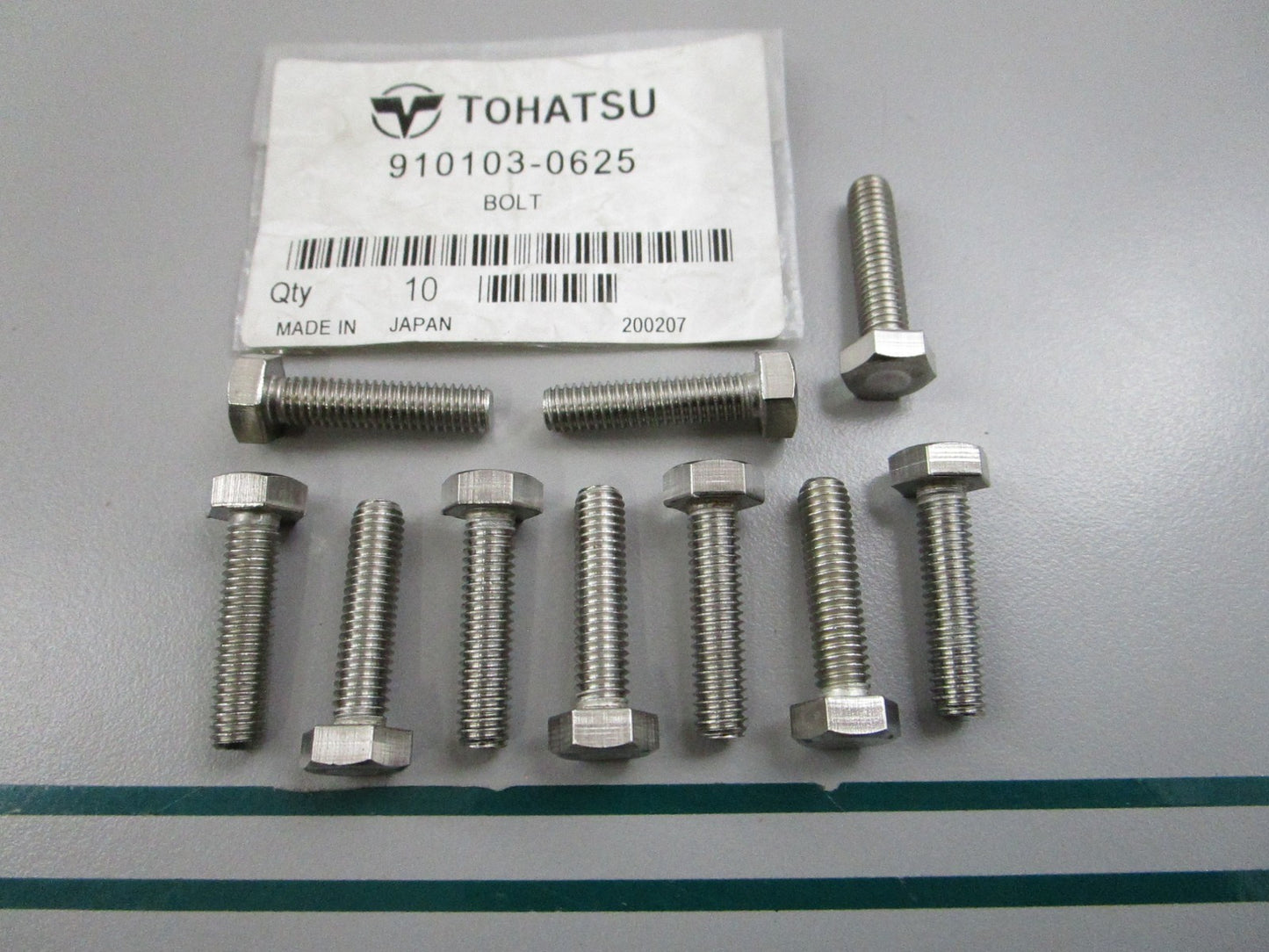 NEW OEM (LOT OF 10) 910103-0625 Tohatsu Bolt 0810