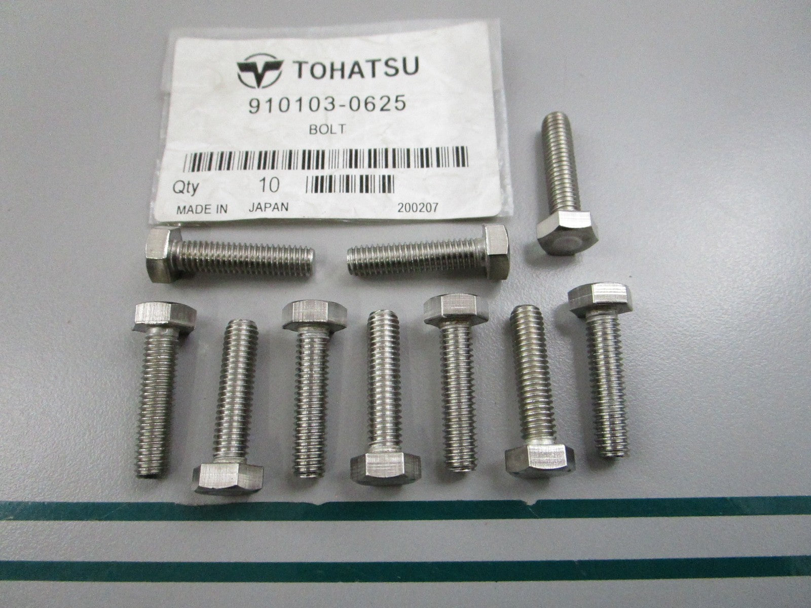 NEW OEM (LOT OF 10) 910103-0625 Tohatsu Bolt 0810