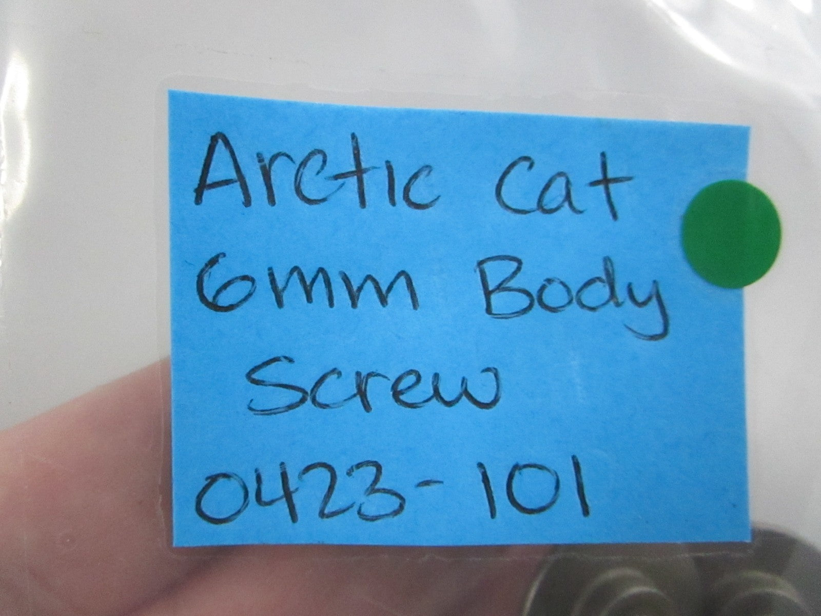 NEW OEM (LOT OF 2) 0423-101 Arctic Cat 6mm Body Screw 0810