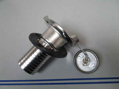 *NEW OEM* 0720 Attwood Gas Deck Fill & Cap 1 ½" Hose