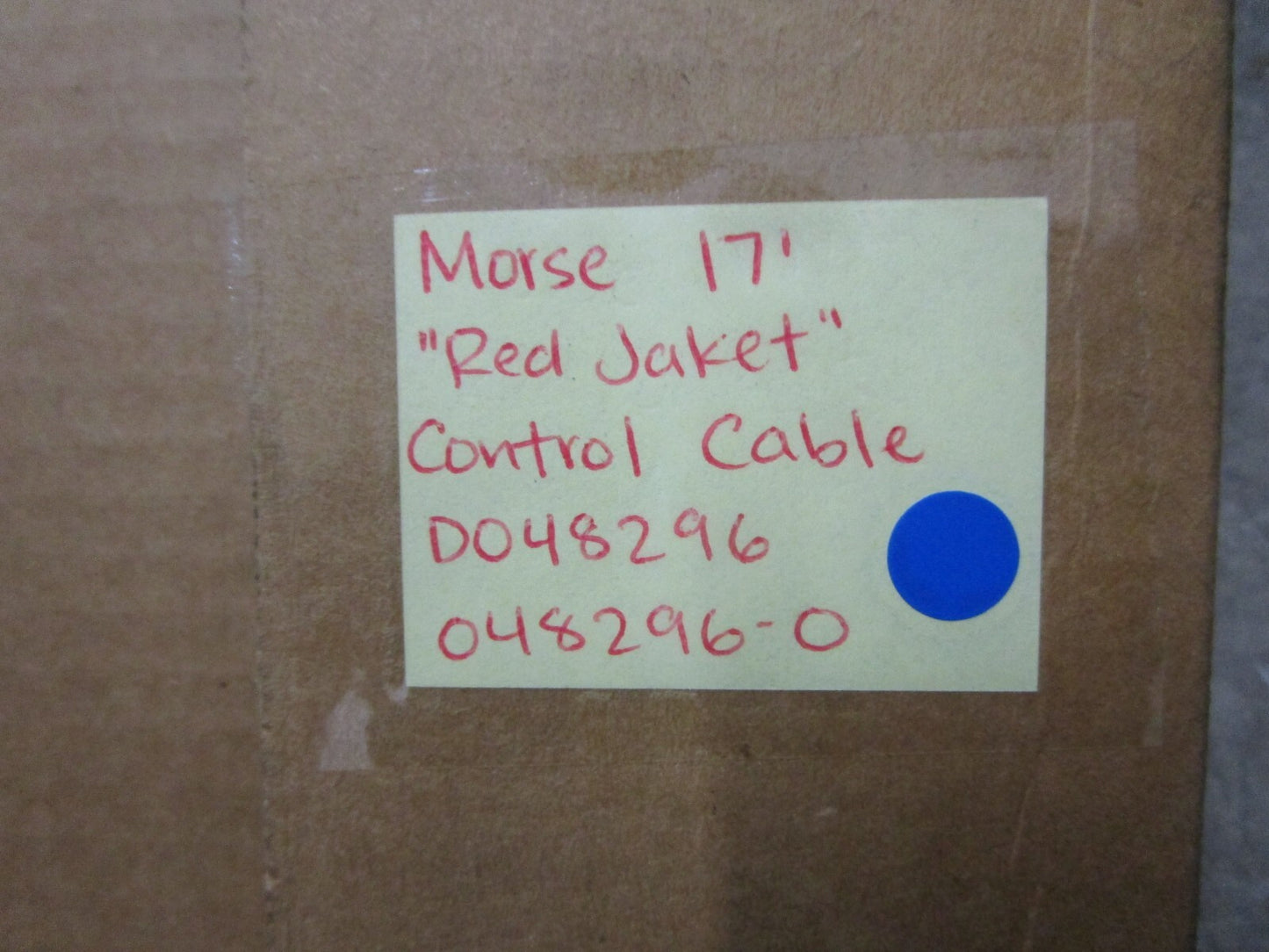 *NEW* 0820 Morse 17' "Red Jaket" Control Cable D048296 048296-0