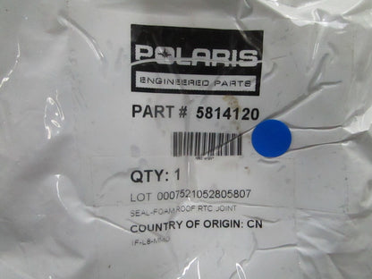 *NEW OEM* 0810 Polaris Foam Rood RTC Joint Seal 5841420