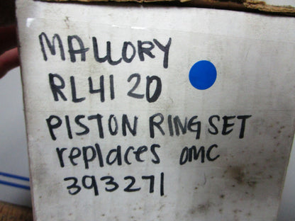 NEW RL4120 Replaces: OMC Evinrude 393271 Mallory STD Piston Kit 0720