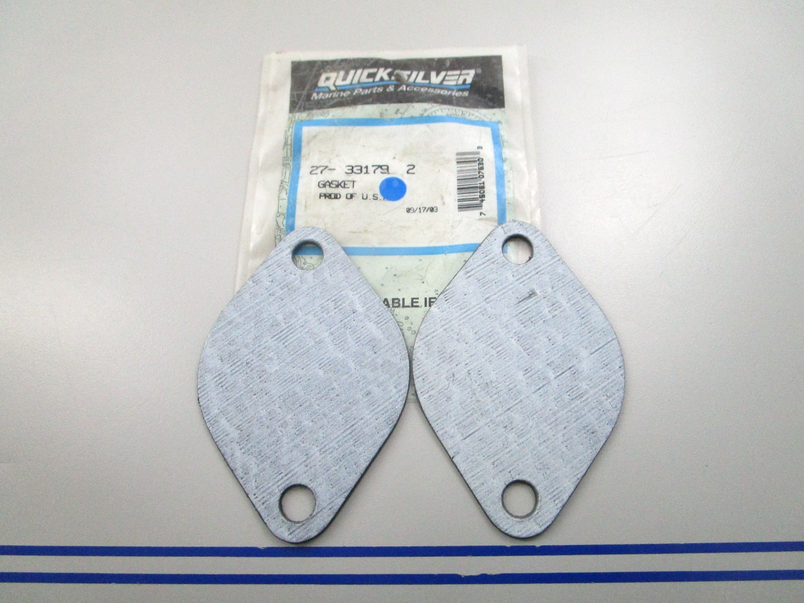 NEW OEM (LOT OF 2) Mercury Quicksilver 27-33179 2 Gasket 0810
