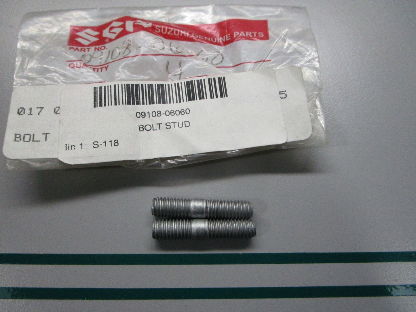 NEW OEM (LOT OF 2) 09108-06060 Suzuki Stud Bolt 0810