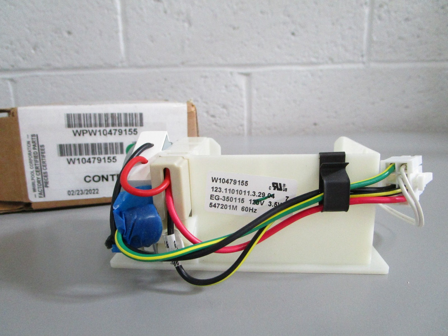 Whirlpool NEW OEM Refrigerator Damper Control Assembly WPW10479155 NOS Part 0820