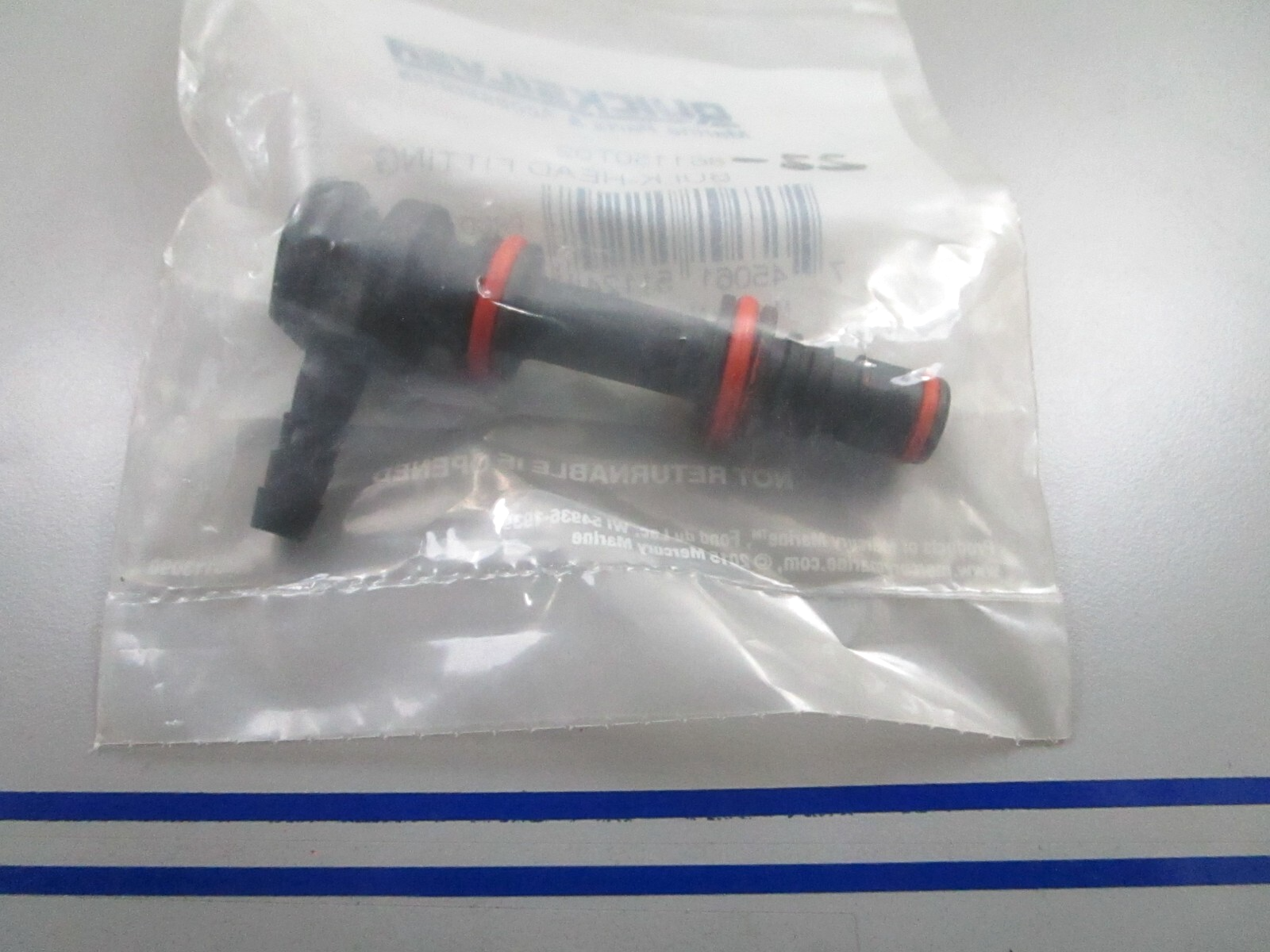 *NEW OEM* 0810 Mercury Quicksilver Bulk Head Fitting 22-861150T02