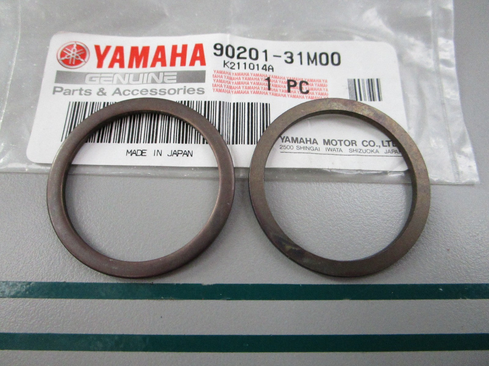 NEW OEM (LOT OF 2) 90201-31M00-00 Yamaha Washer 0810