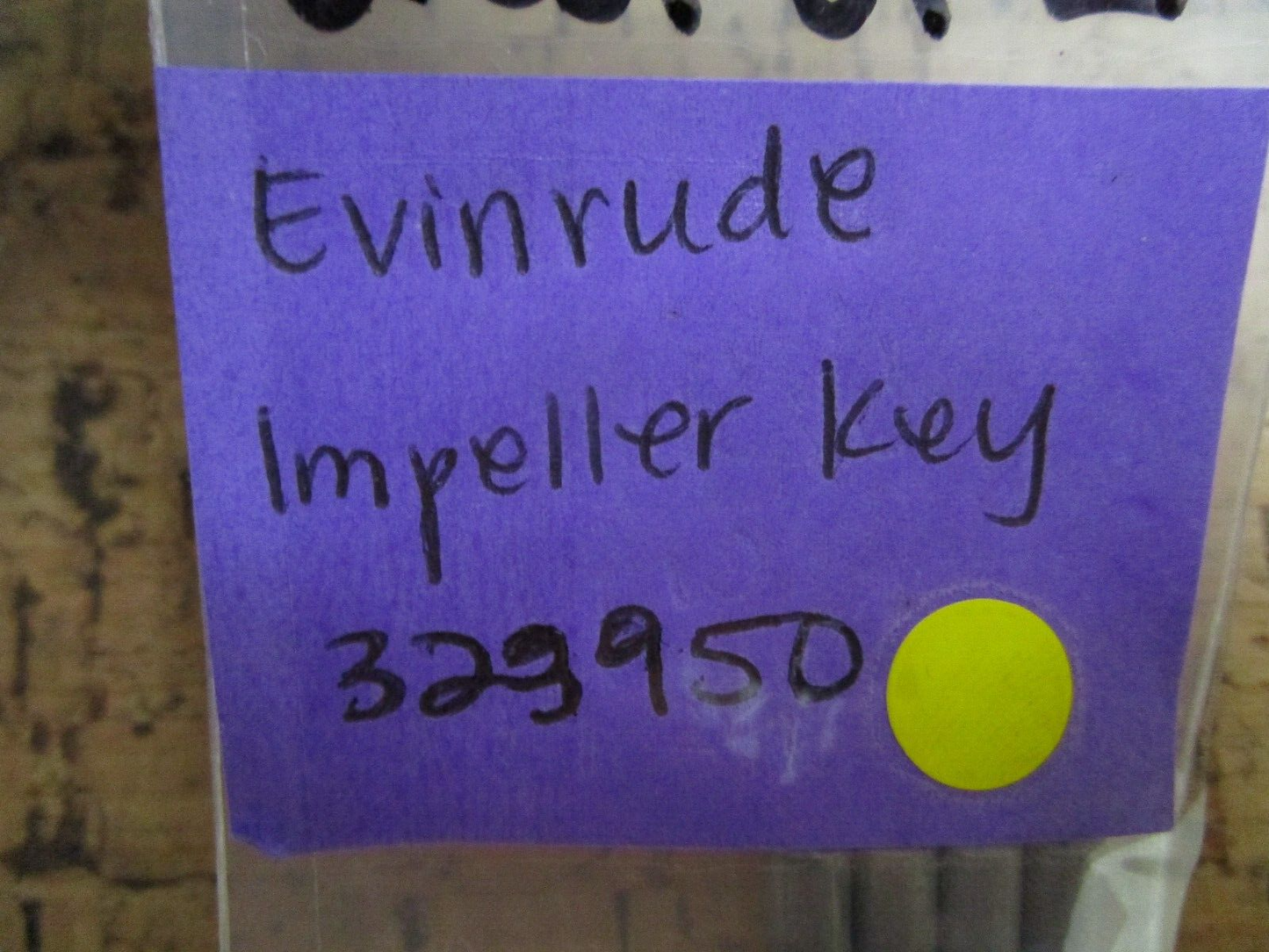 *NEW OEM* (LOT OF 2) 0750 OMC Johnson Evinrude IMPELLER KEY 323950 0323950