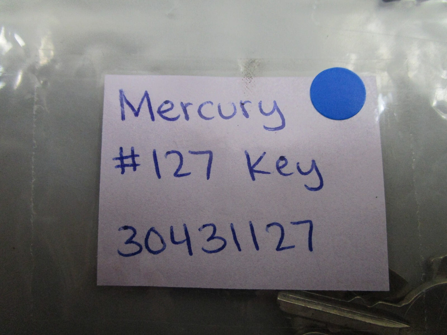 *NEW OEM* (LOT OF 2) 0810 Mercury Quicksilver #127 Key 30431127
