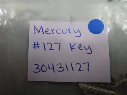 *NEW OEM* (LOT OF 2) 0810 Mercury Quicksilver #127 Key 30431127