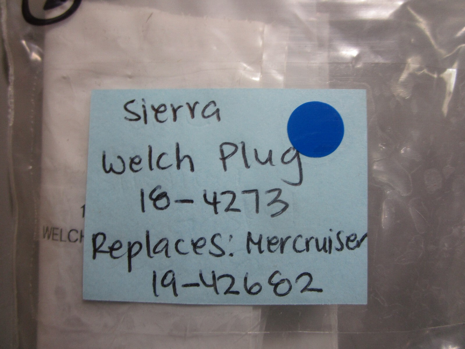 *NEW* 0810 Sierra Welch Plug 18-4273 Replaces: Mercruiser 19-42682