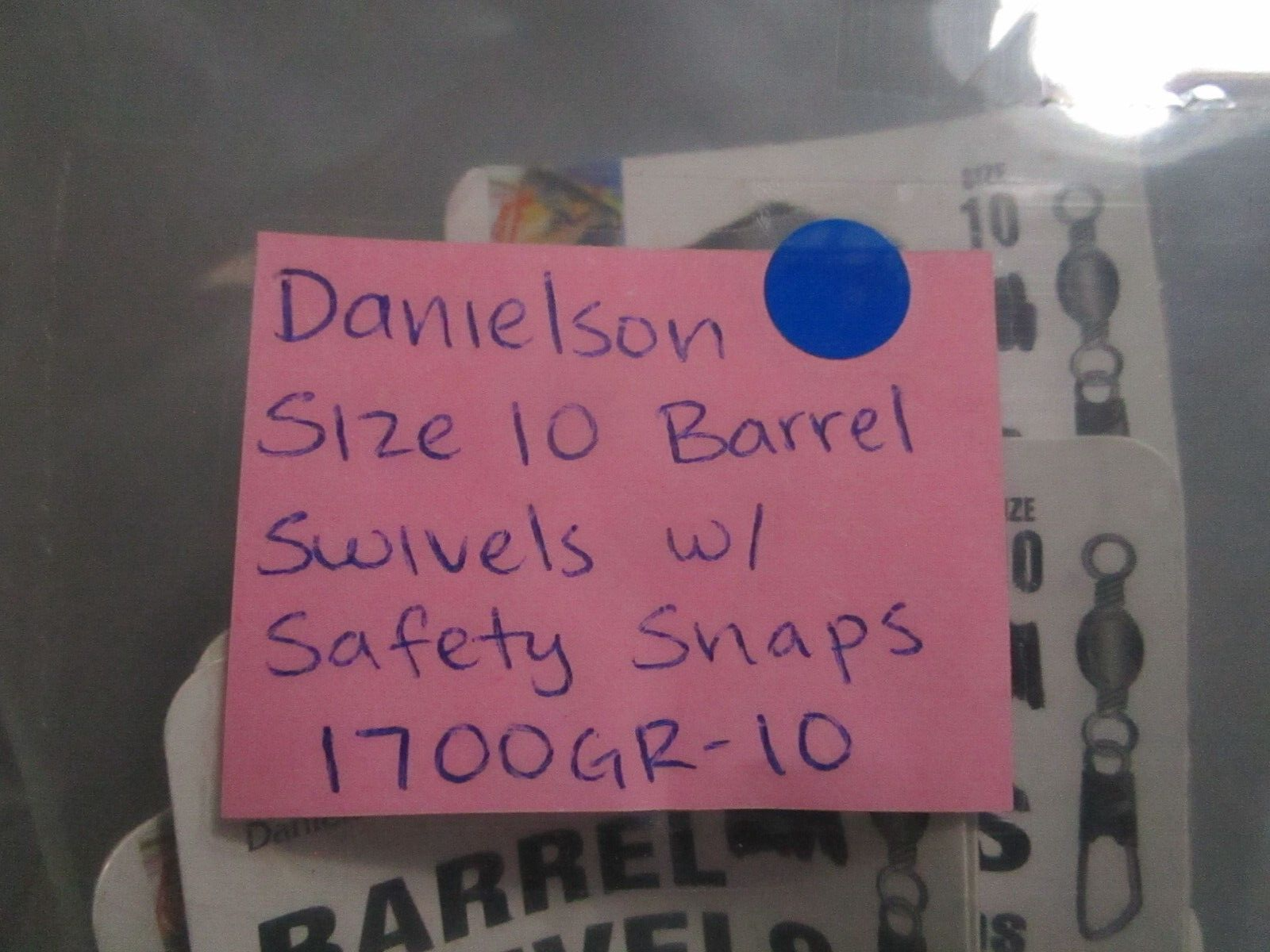 *NEW* 0770 Danielson Size 10 Barrel Swivels W/ Safety Shaps 1700GR-10
