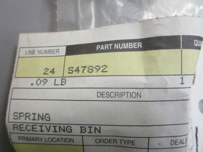 *NEW OEM* 0820 Case IH Spring S47892