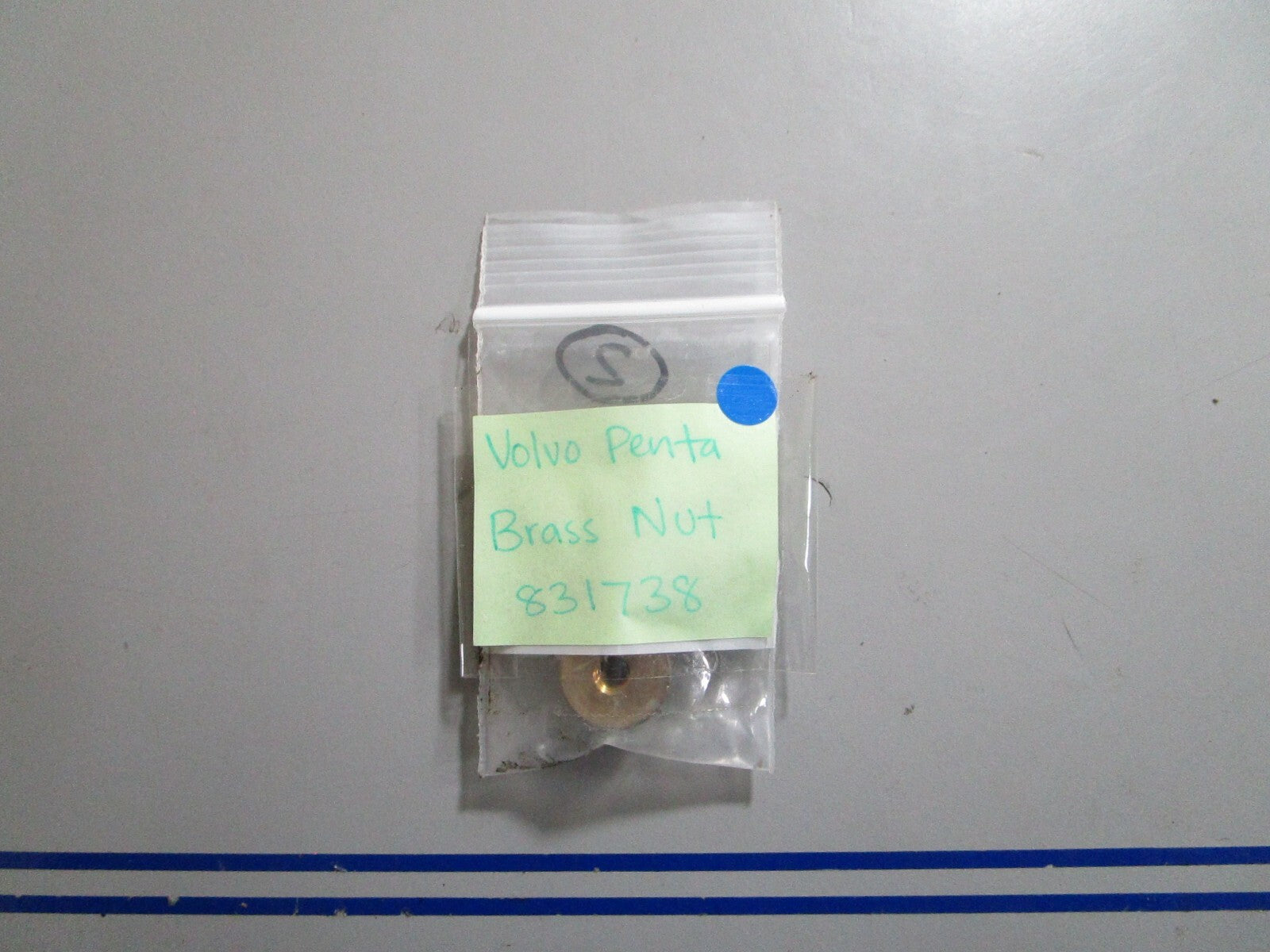 *NEW OEM* 0810 Volvo Penta Brass Nut 831738