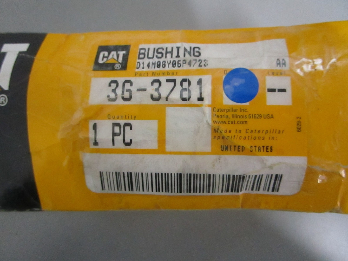 NEW OEM 3G-3781 CAT Bushing 0820