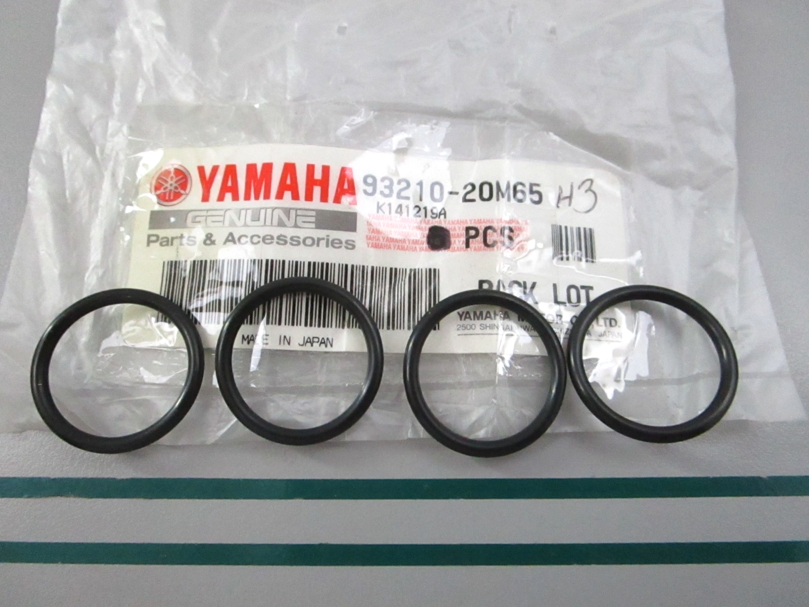 NEW OEM (LOT OF 4) 93210-20M65-00 Yamaha O-Ring 0810