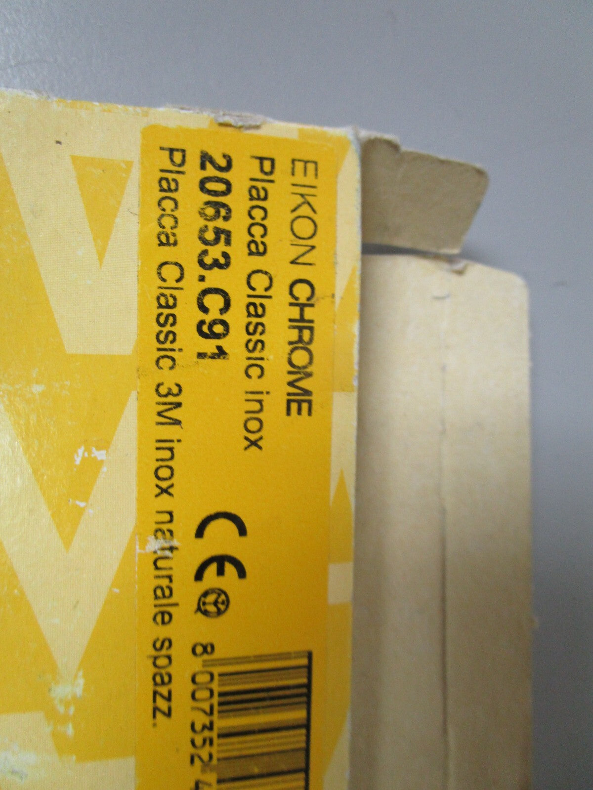 *NEW* 0720 Vimar Eikon Chrome Classic Cover Plate 20653.C91