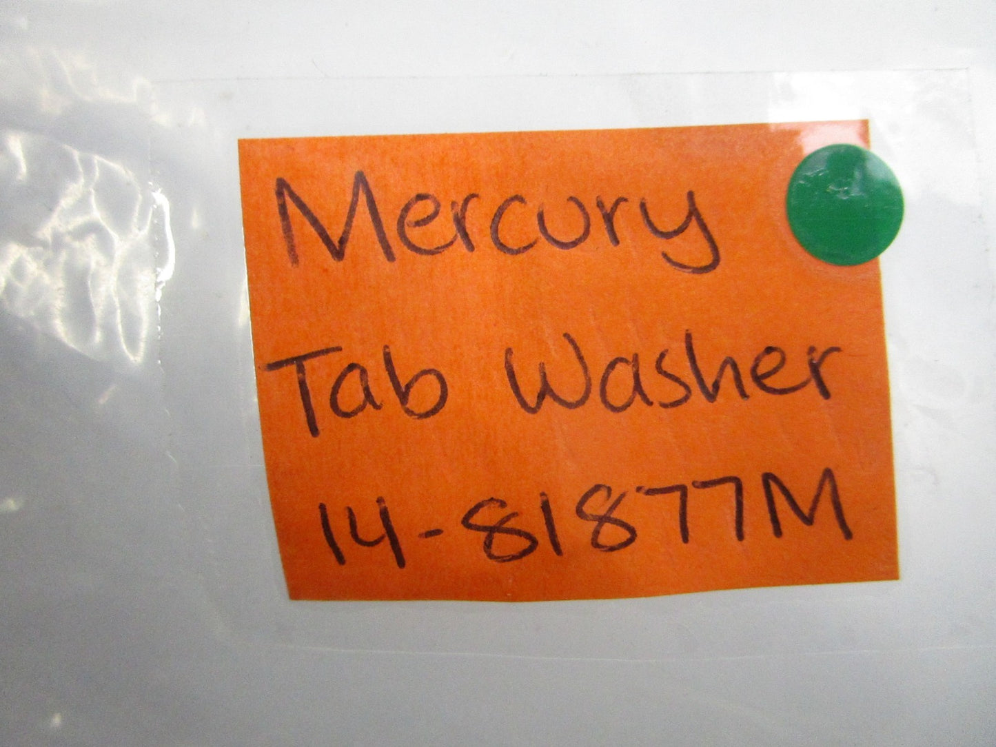 NEW OEM 14-81877M Mercury Quicksilver Tab Washer 0810