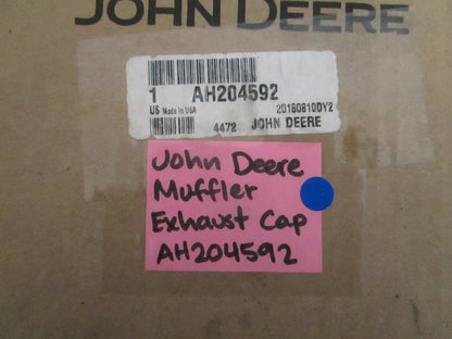 NEW OEM AH204592 John Deere Muffle Exhaust Cap 0820