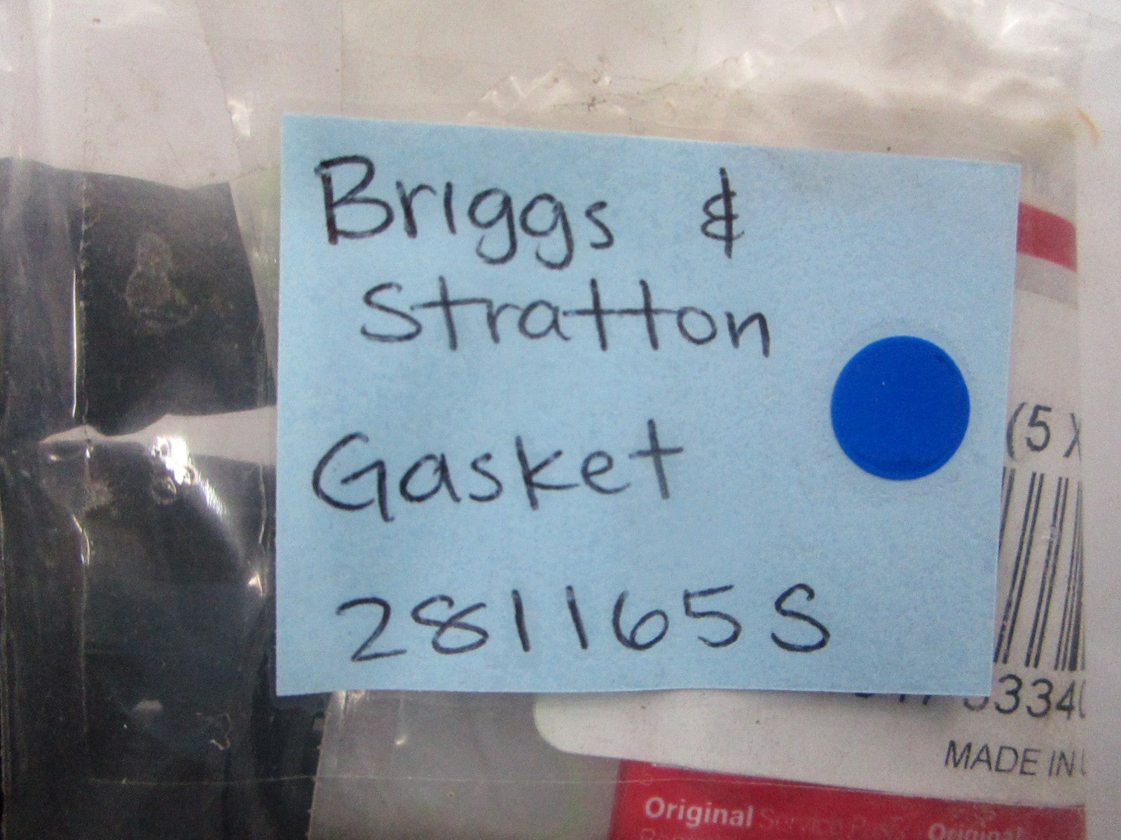 NEW OEM (LOT OF 5) 2811658 Briggs & Stratton Gasket 0810