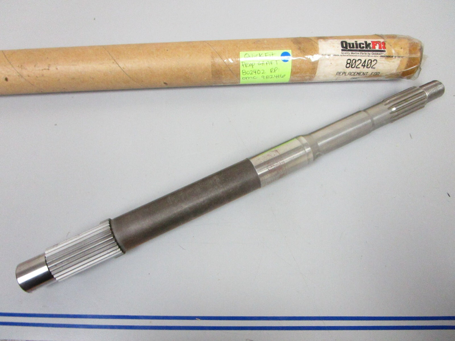 *NEW* 0720 Quickfit Mercury Prop Shaft 802402 Replaces: OMC Evinrude 982416
