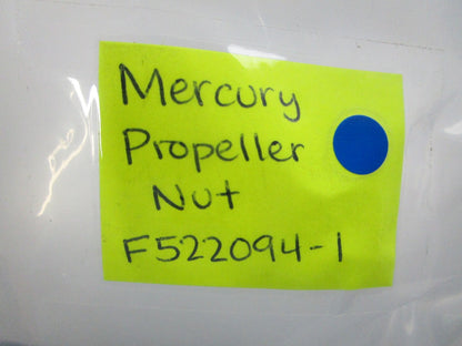 NEW OEM F522094-1 Mercury Quicksilver Propeller Nut 0810