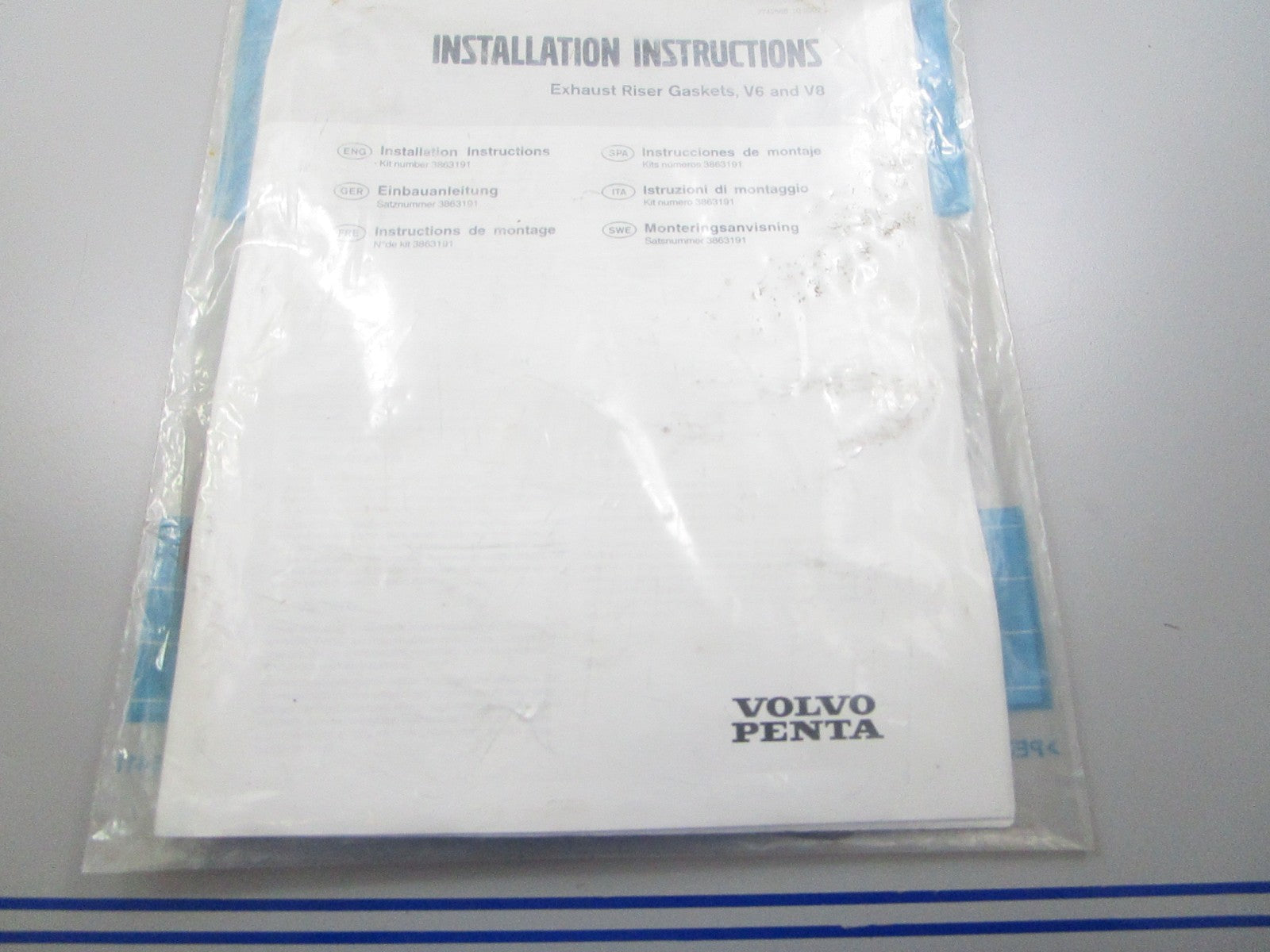 *NEW OEM* 0810 Volvo Penta Gasket Kit 3863191