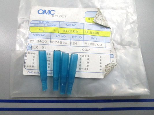 *NEW OEM* (LOT OF 4) 0810 OMC Johnson Evinrude Sleeve 513186 0513186