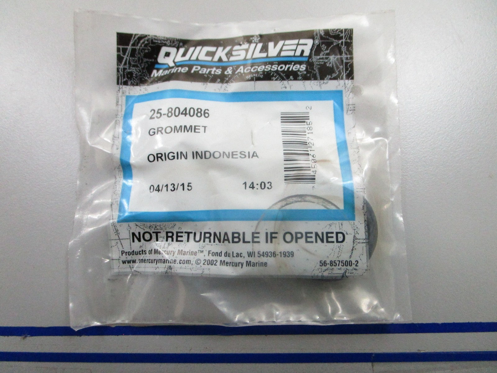 *NEW OEM* 0810 Mercury Quicksilver Grommet 25-804086