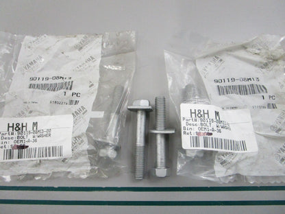 NEW OEM (LOT OF 4) 90119-08M13-00 Yamaha Bolt 0810
