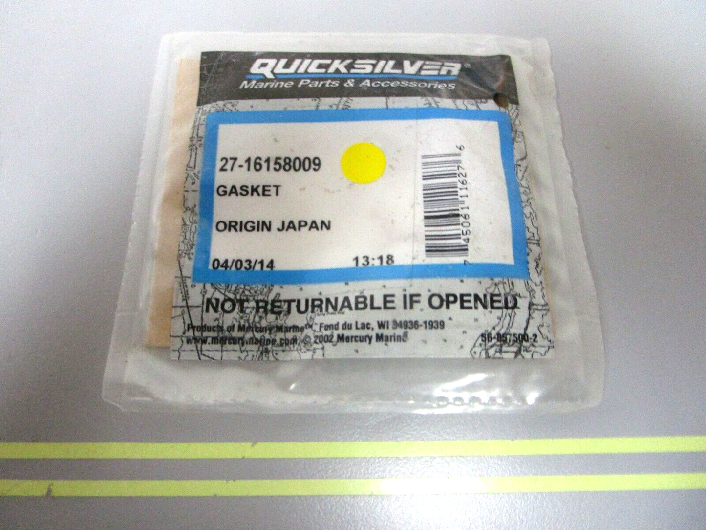 *NEW OEM* 0750 Mercury Quicksilver GASKET 27-16158009