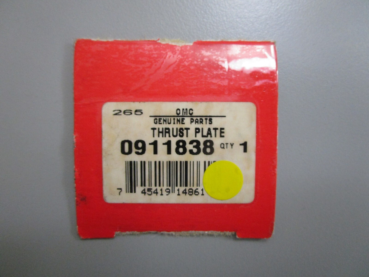 *NEW OEM* 0810 OMC Johnson Evinrude Thrust Plate 911838 0911838