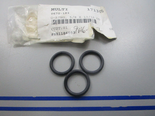 NEW OEM (LOT OF 3) 0670-183 Arctic Cat O-Ring 0810
