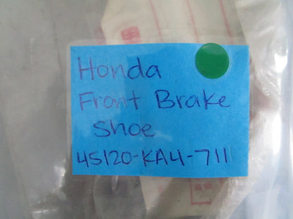 NEW OEM 45120-KA4-711 Honda Front Brake Shoe 0820