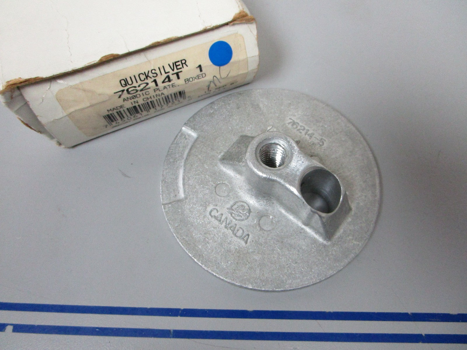 *NEW OEM* 0820 Mercury Quicksilver Boxed Anodic Plate 76214T1