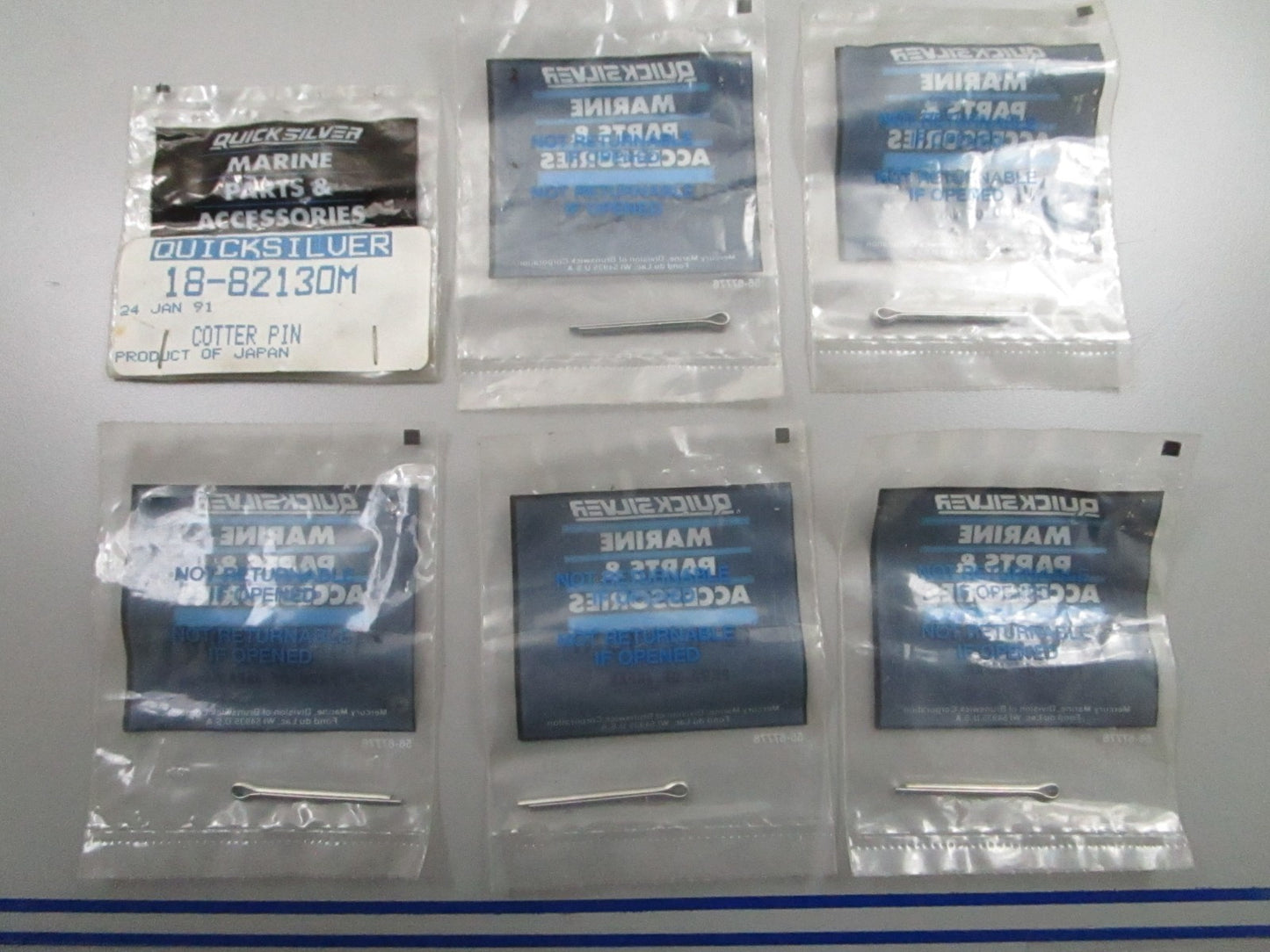 *NEW OEM* (LOT OF 6) 0810 Mercury Quicksilver Cotter Pin 18-82130M